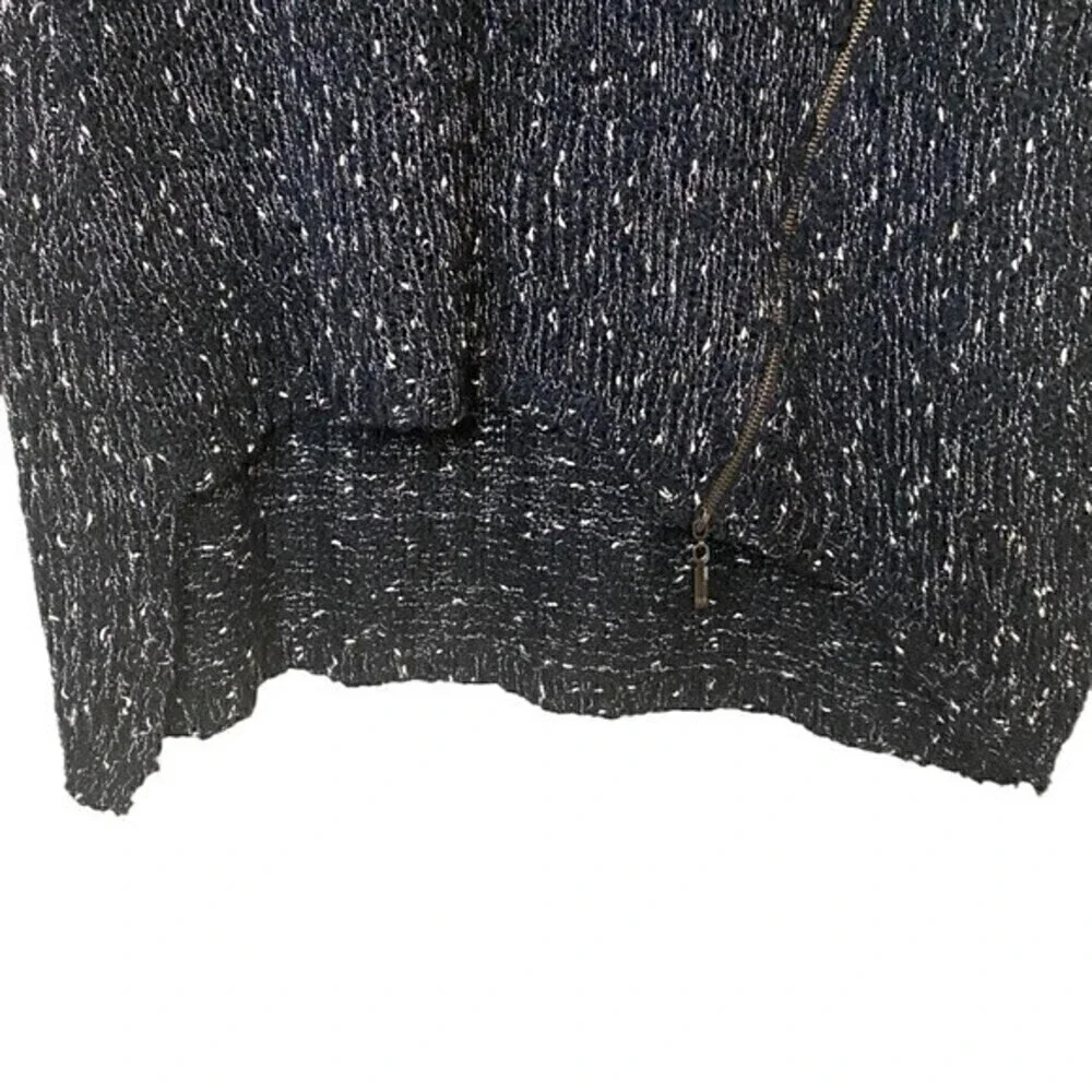 Katsumi by Anthropologie Knitted Asymmetrical Sweater Black White Size M/L
